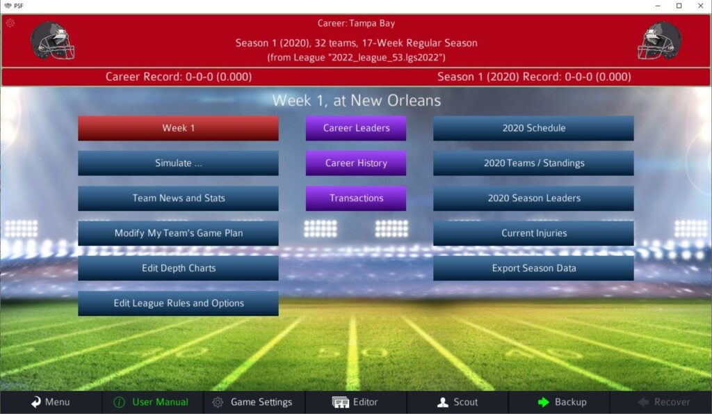 Pro Strategy Football 2022 screenshot